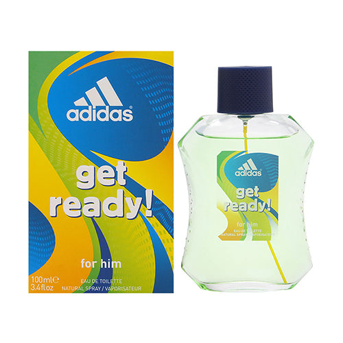 Adidas Get Ready Men Eau de Toilette (EDT) 3.4 oz / 100 ml | wmafusion:3607342734425