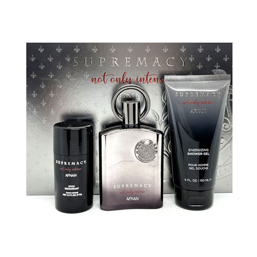Afnan Men's Supremacy Not Only Intense 3pcs Gift Set | wmafusion:6290171073246