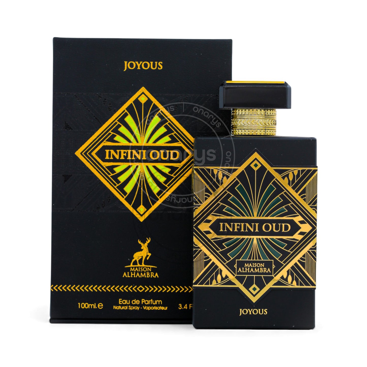 Maison Alhambra Infini Oud Joyous Eau de Parfum (EDP) 3.4 oz / 100 ml | wmafusion:6290360590561