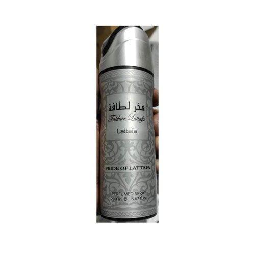 Lattafa Fakhar Silver Body Spray 6.7 oz / 200 ml