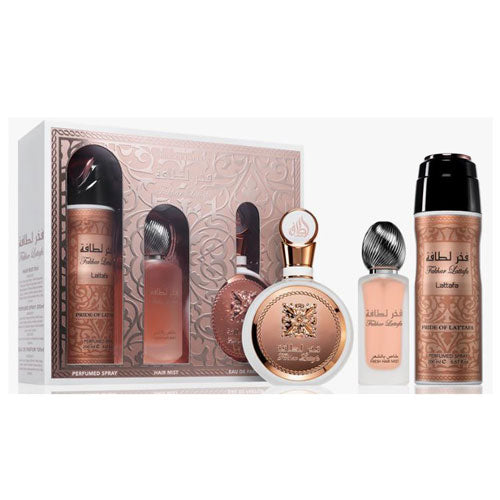 Lattafa Fakhar Women Eau de Parfum (EDP) 3.4 oz / 100 ml Gift Set