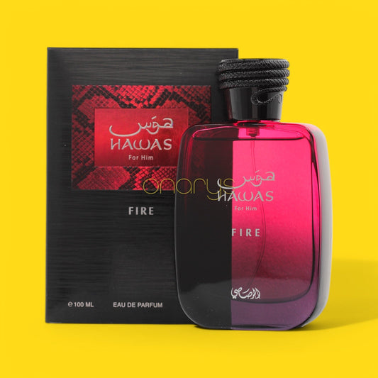 Rasasi Hawas Fire Eau de Parfum (EDP) 3.4 oz / 100 ml