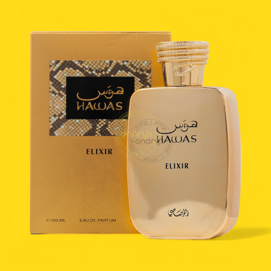 Rasasi Hawas Elixir Eau De Parfum (EDP) 3.4 oz / 100 ml