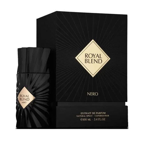 FRAGRANCE WORLD ROYAL BLEND NERO UNISEX 3.4 OZ EXTRAIT DE PARFUM | wmafusion:6290360375601