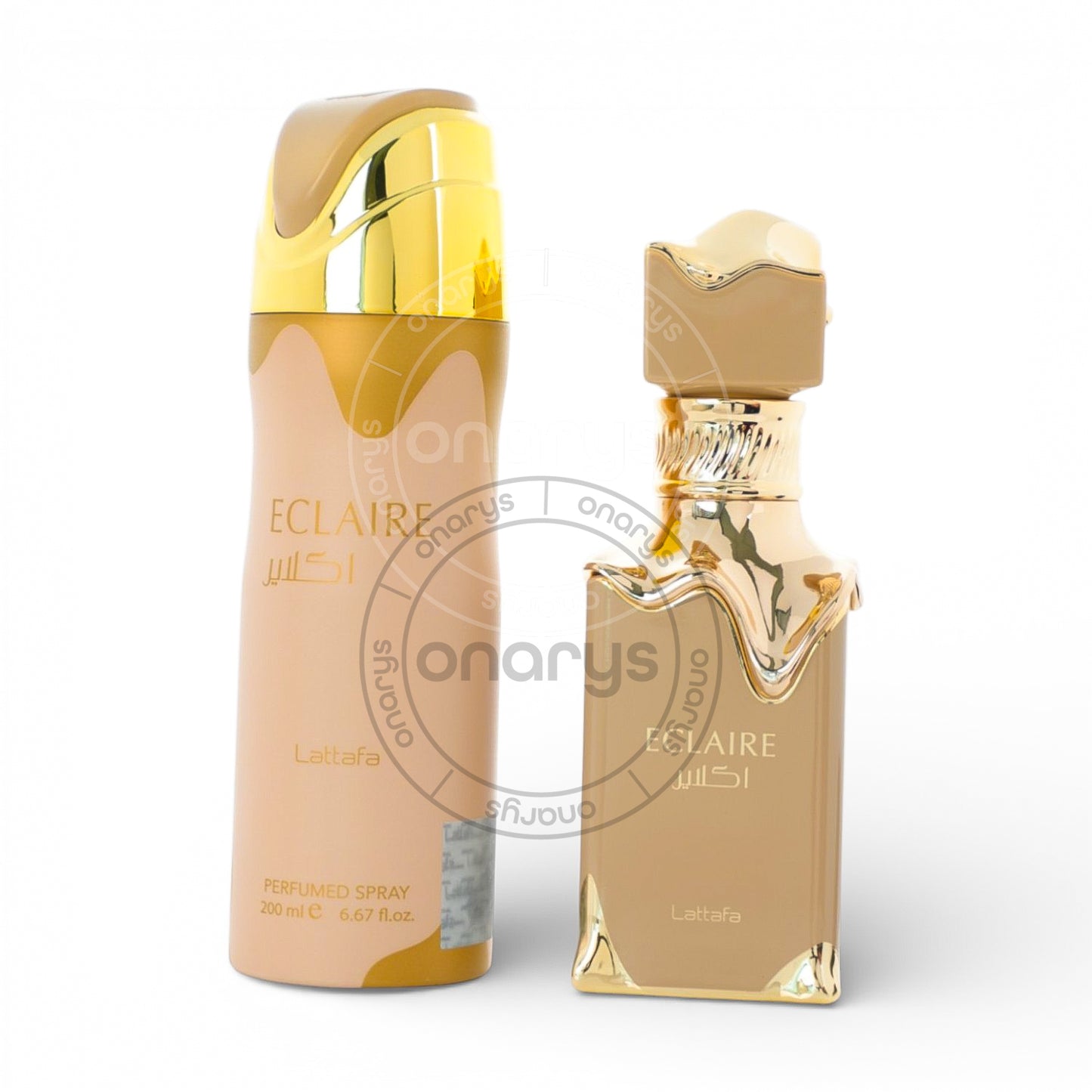 SET LATTAFA ECLAIRE WOMEN (2 PC ) 3.4 OZ EDP / 6.8 OZ BODY SPRAY | wmafusion:6290362349075