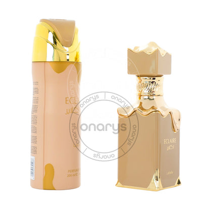 SET LATTAFA ECLAIRE WOMEN (2 PC ) 3.4 OZ EDP / 6.8 OZ BODY SPRAY | wmafusion:6290362349075