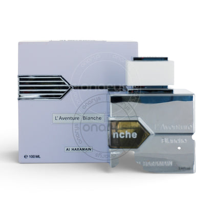 Al Haramain L'Aventure Blanche Men Eau de Parfum (EDP) 3.4 oz / 100 ml | wmafusion:6291100136605