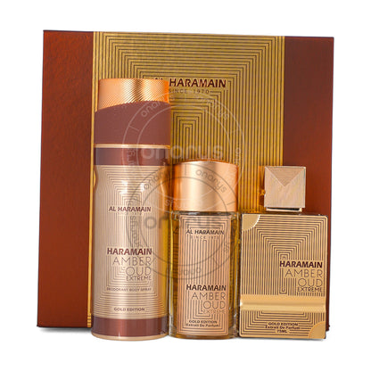 Al Haramain Amber Oud Gold Extrait de Parfum 1.0 oz / 30 ml Gift Set | wmafusion:6291106814330