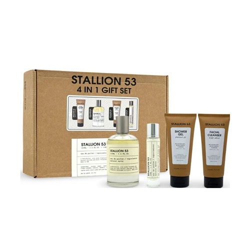 SET EMPER STALLION 53 UNISEX (4 PC ) 3.4 OZ EDP SP / 0.50 OZ EDP SP/ 3.4 OZ SG /3.4 OZ FACIAL CLEANSER | wmafusion:6294021902496