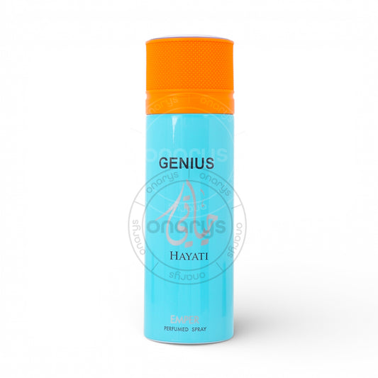 DEODORANT SPRAY EMPER GENIUS HAYATI UNISEX  6.6 OZ | wmafusion:6294021904421
