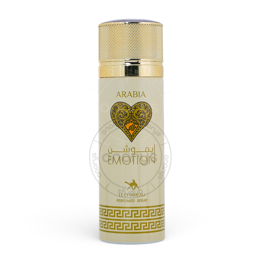 DEODORANT SPRAY LE CHAMEAU  ARABIA EMOTION UNISEX 6.6 OZ | wmafusion:6294021904568