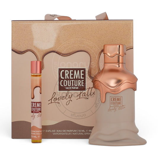 LECHAMEAU CREME COUTURE  LOVELY LATTE WOMEN 3.4 OZ EDP SP+0.33 OZ ROLL ON | wmafusion:6294021906920