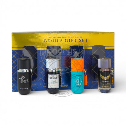 SET EMPER  GENIUS MEN ( 4 PC ) EVENT,OUD MYSTIQUE,HAYATI,VICTORY 0.845 OZ EDP SP | wmafusion:6294021908122