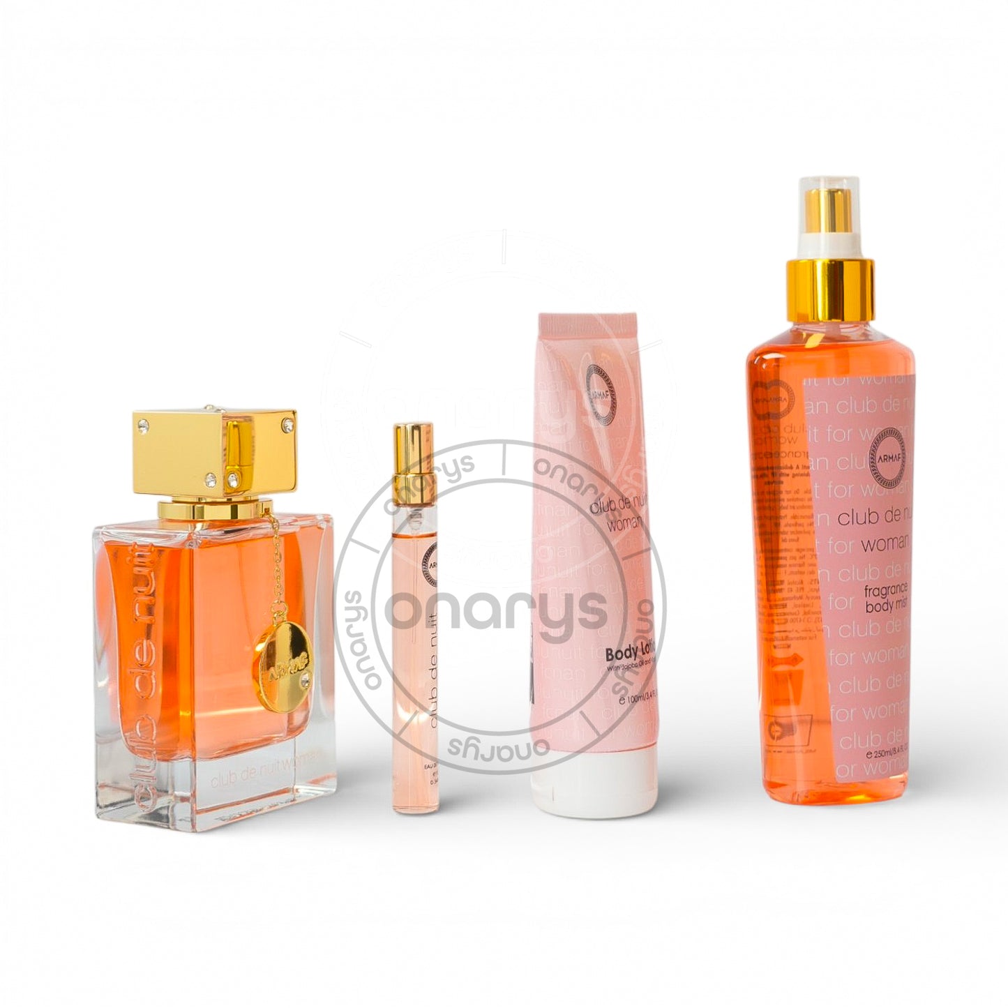 SET ARMAF CLUB DE NUIT WOMEN (4 PC )3.4 OZ EDP SPR / 0.34 OZ TRAVEL  / 3.4 OZ BL / 8.4 OZ BM | wmafusion:6295199814895
