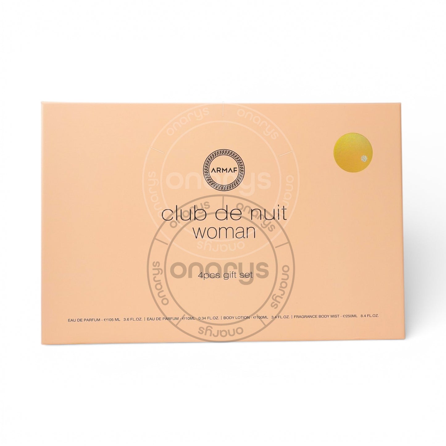 SET ARMAF CLUB DE NUIT WOMEN (4 PC )3.4 OZ EDP SPR / 0.34 OZ TRAVEL  / 3.4 OZ BL / 8.4 OZ BM | wmafusion:6295199814895
