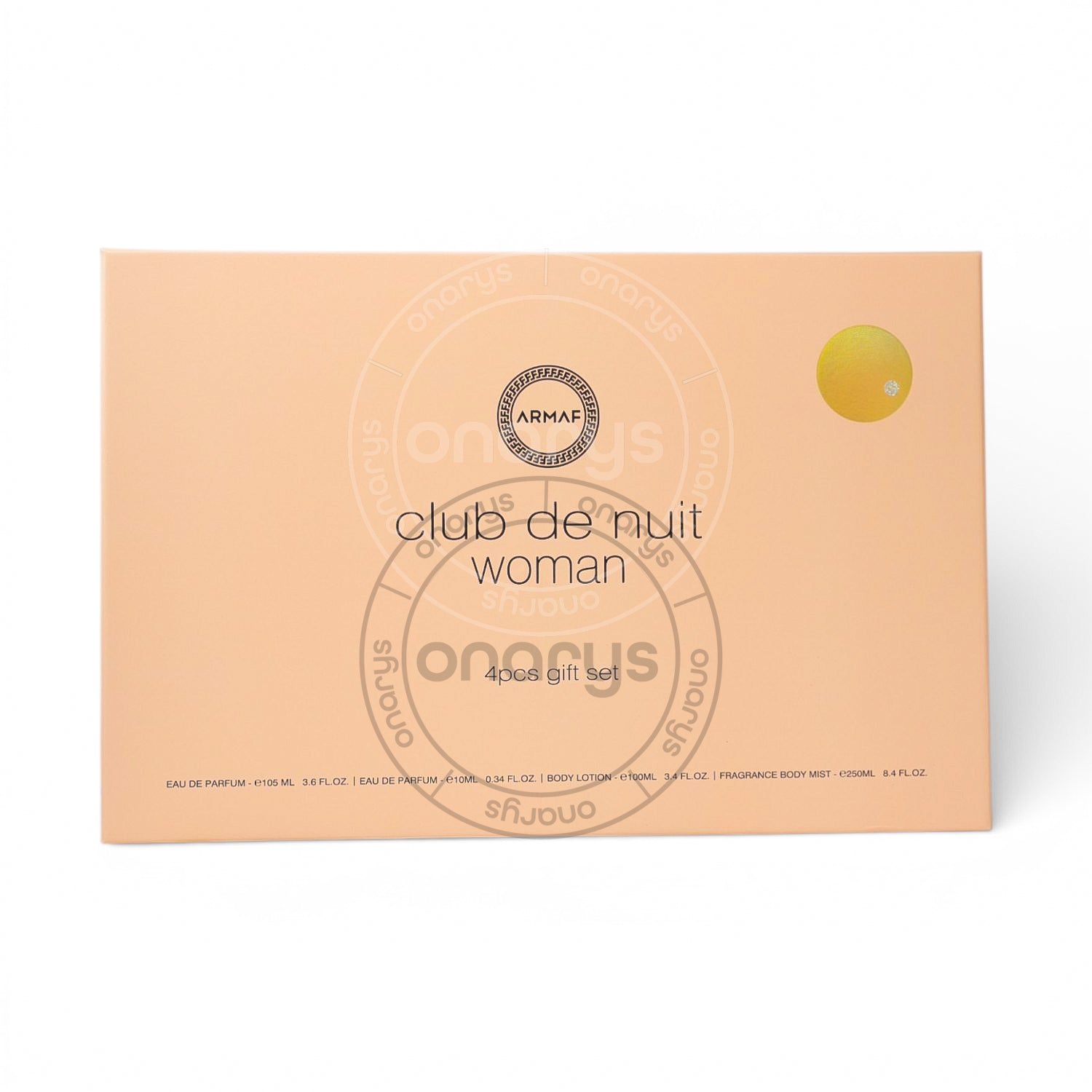 SET ARMAF CLUB DE NUIT WOMEN (4 PC )3.4 OZ EDP SPR / 0.34 OZ TRAVEL  / 3.4 OZ BL / 8.4 OZ BM | wmafusion:6295199814895
