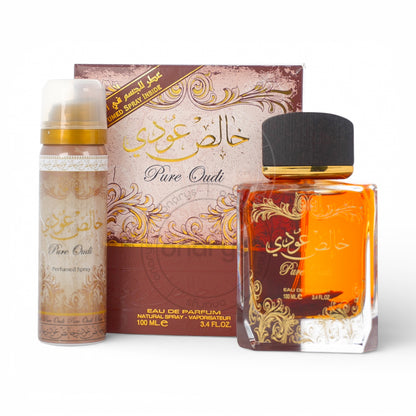 Lattafa Pure Oudi Eau de Parfum (EDP) 3.4 oz / 100 ml Gift Set | wmafusion:6426185651068