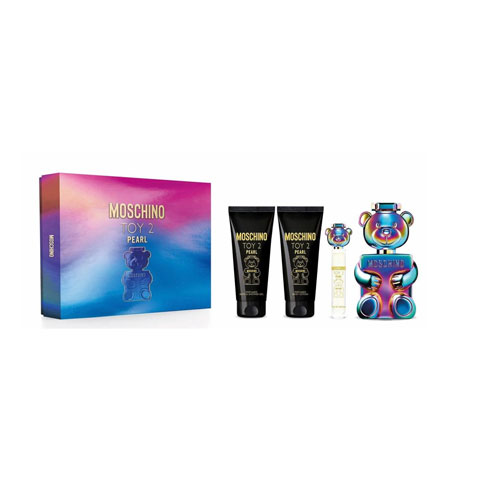 SET MOSCHINO TOY 2 PEARL UNISEX  ( 4 PC ) 3.4 OZ  EDP SP / 3. 4OZ SG./ 3.4 OZ  BL / 0.33 OZ EDP SP | wmafusion:8011003903382