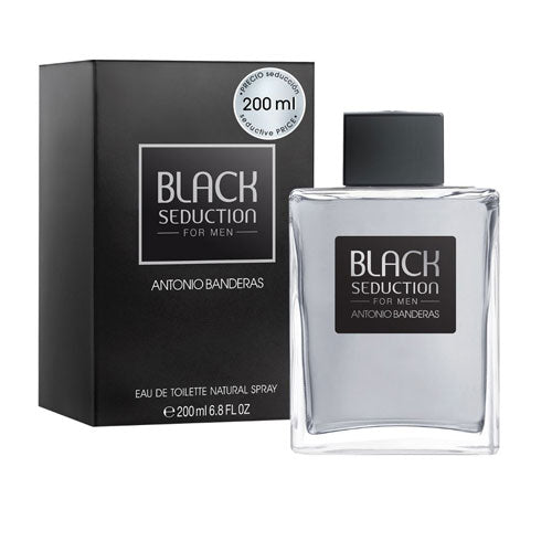 Antonio Banderas Men's Seduction in Black Eau de Toilette (EDT) 6.75 oz / 200 ml | wmafusion:8411061081259