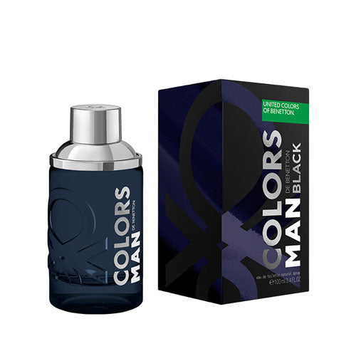 Benetton Colors Black Men Eau de Toilette (EDT) 3.4 oz / 100 ml | wmafusion:8433982013201