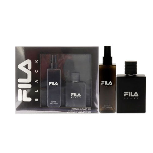 Fila Black Eau de Toilette (EDT) 3.4 oz / 100 ml Gift Set | wmafusion:843711365644