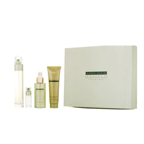 SET PERRY ELLIS RESERVE WOMEN (4PC) 3.4 OZ/100 ML / 3.4 OZ/100 ML MIST / 3.4 OZ/100 ML SG / MINI - EAU DE PARFUM (EDP) | wmafusion:844061008830