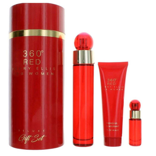 Perry Ellis 360 Red Women Eau de Parfum (EDP) 3.4 oz / 100 ml Gift Set | wmafusion:844061014695