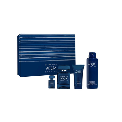 Perry Ellis Aqua Extreme Eau de Toilette (EDT) 3.4 oz / 100 ml Gift Set | wmafusion:844061015593