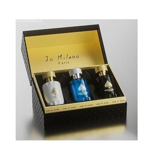 SET JO MILANO GAME OF SPACE ( 3 PC ) FULL HOUSE 1.0 OZ/30 ML / ROYALE 1.0 OZ/30 ML / WILDCARD 1.0 OZ/30 ML - EAU DE PARFUM (EDP) | wmafusion:850051043330