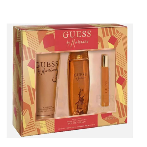 SET GUESS MARCIANO WOMEN ( 3 PC )3.4 OZ/100 ML /3.4 OZ/100 ML BL / MINI - EAU DE PARFUM (EDP) | wmafusion:85715349668