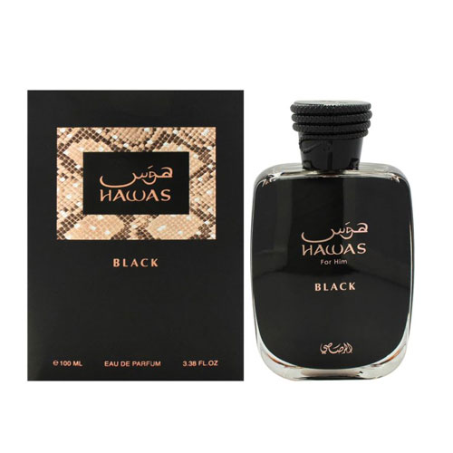 Rasasi Hawas Black Eau de Parfum (EDP) 3.4 oz / 100 ml