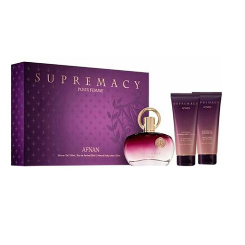 Afnan Supremacy Purple Eau de Parfum (EDP) 3.4 oz / 100 ml Gift Set